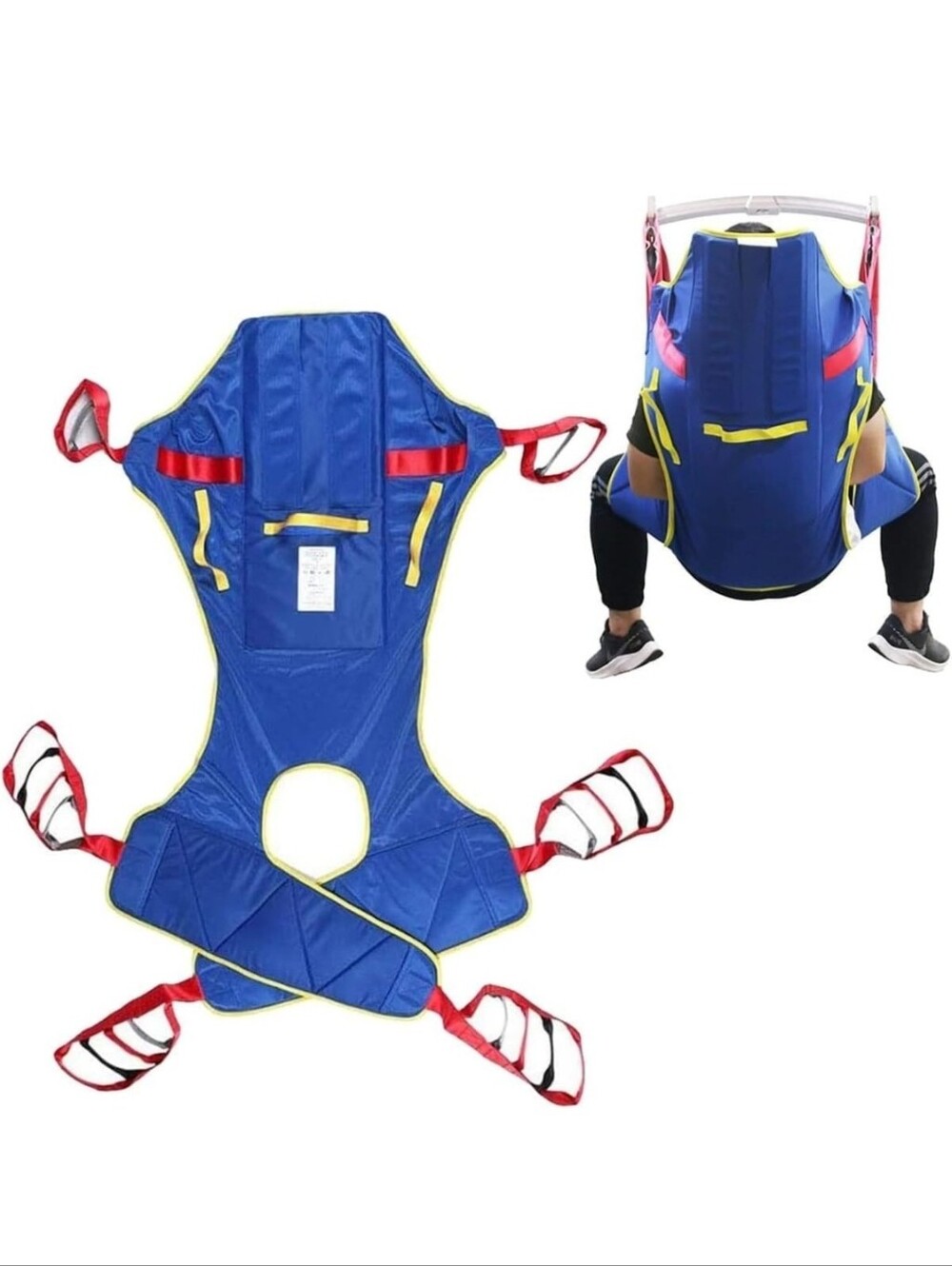 Patient Lift Sling Full Body Patient Lift Sling Toileting Transfer Up To 500lbs
